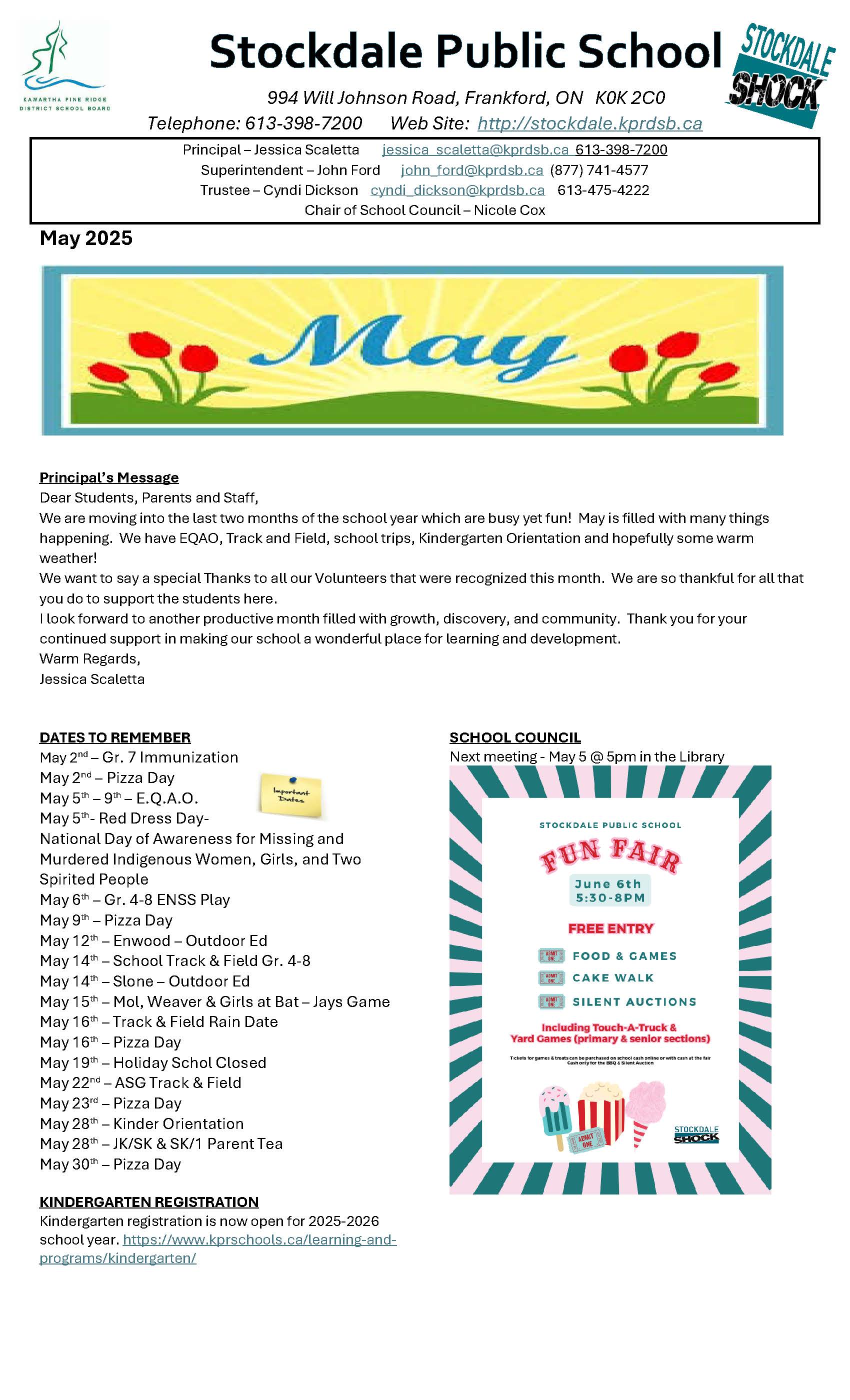 May Newsletter